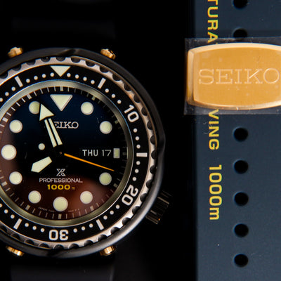 Seiko Prospex 1986 Quartz Diver's 35th Anniversary Limited Edition Watch Blue And Black Band