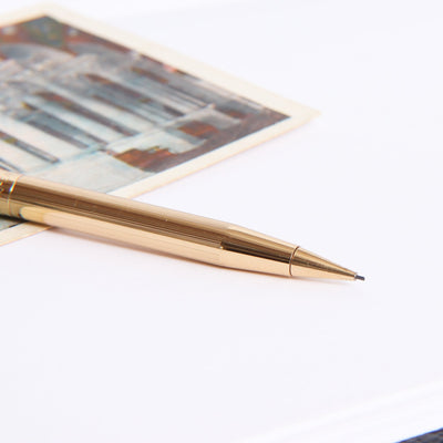 Sheaffer TRZ Gold Electroplated Mechanical Pencil - Preowned Tip
