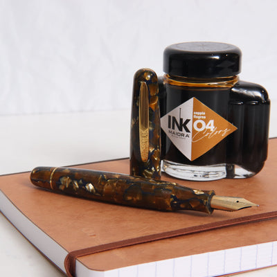 Stipula Etruria Champagne Celluloid Fountain Pen Uncapped