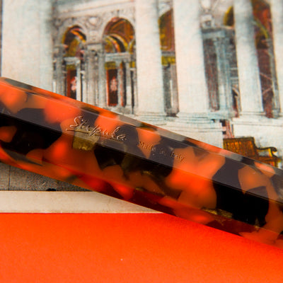 Stipula Etruria Faceted Passion Fruit Fountain Pen Resin Details