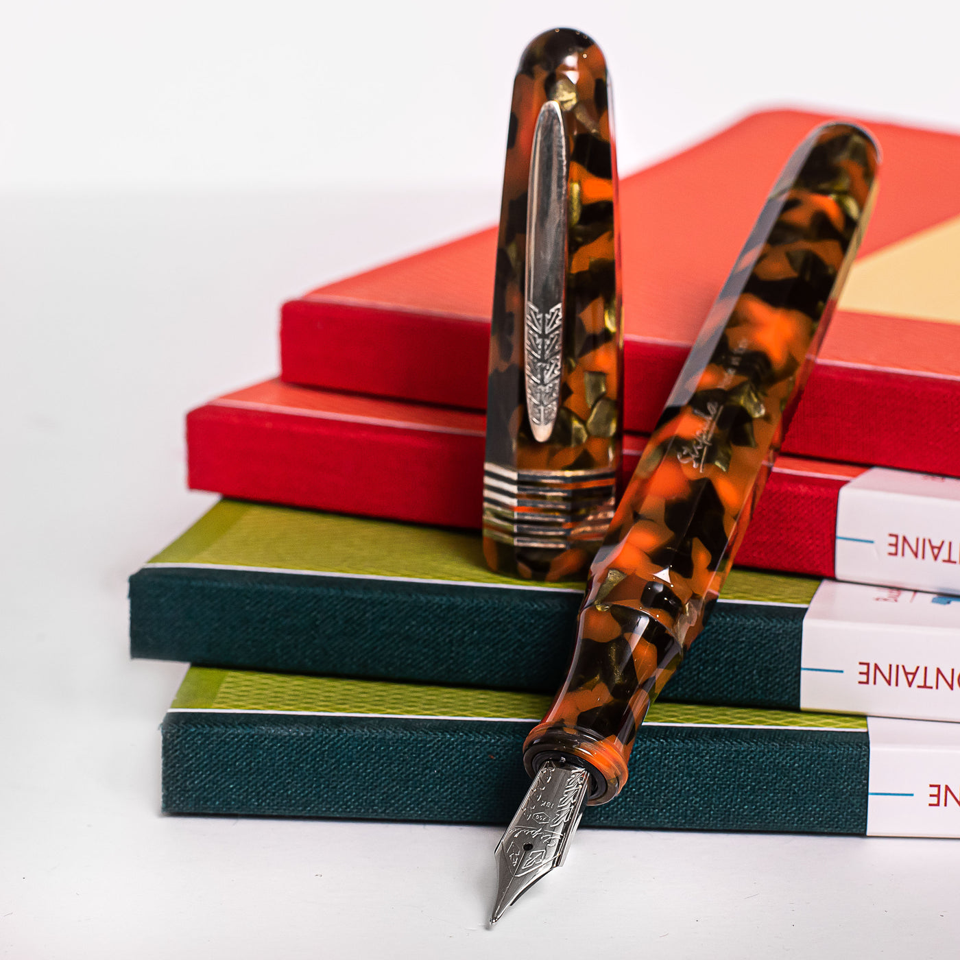 Stipula Etruria Faceted Passion Fruit Fountain Pen