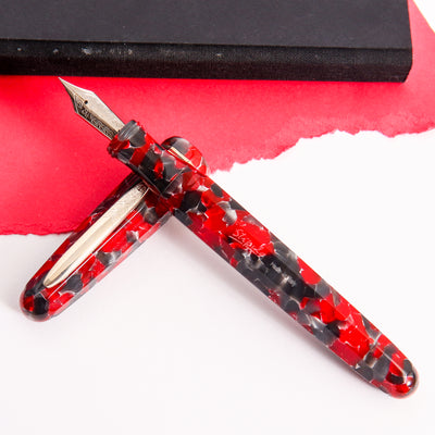 Stipula Etruria Faceted Red Currant Fountain Pen