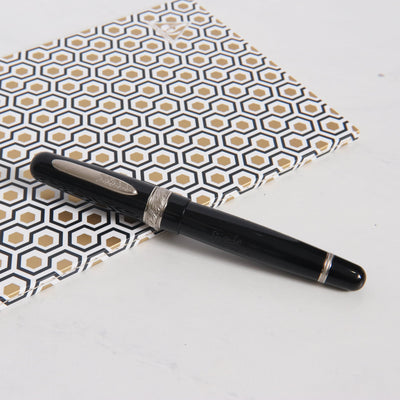 Stipula Etruria Magnifica Black Resin Rollerball Pen Capped