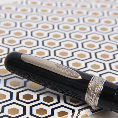 Stipula Etruria Magnifica Black Resin Rollerball Pen Clip