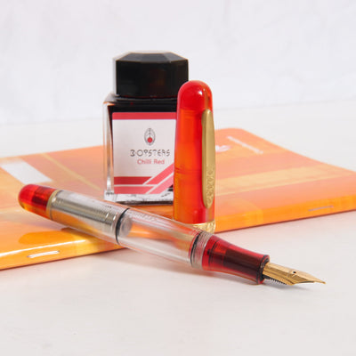 Stipula Etruria Prisma Magma Fountain Pen Uncapped