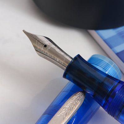 Stipula Etruria Rainbow Transparent Blue Fountain Pen Nib