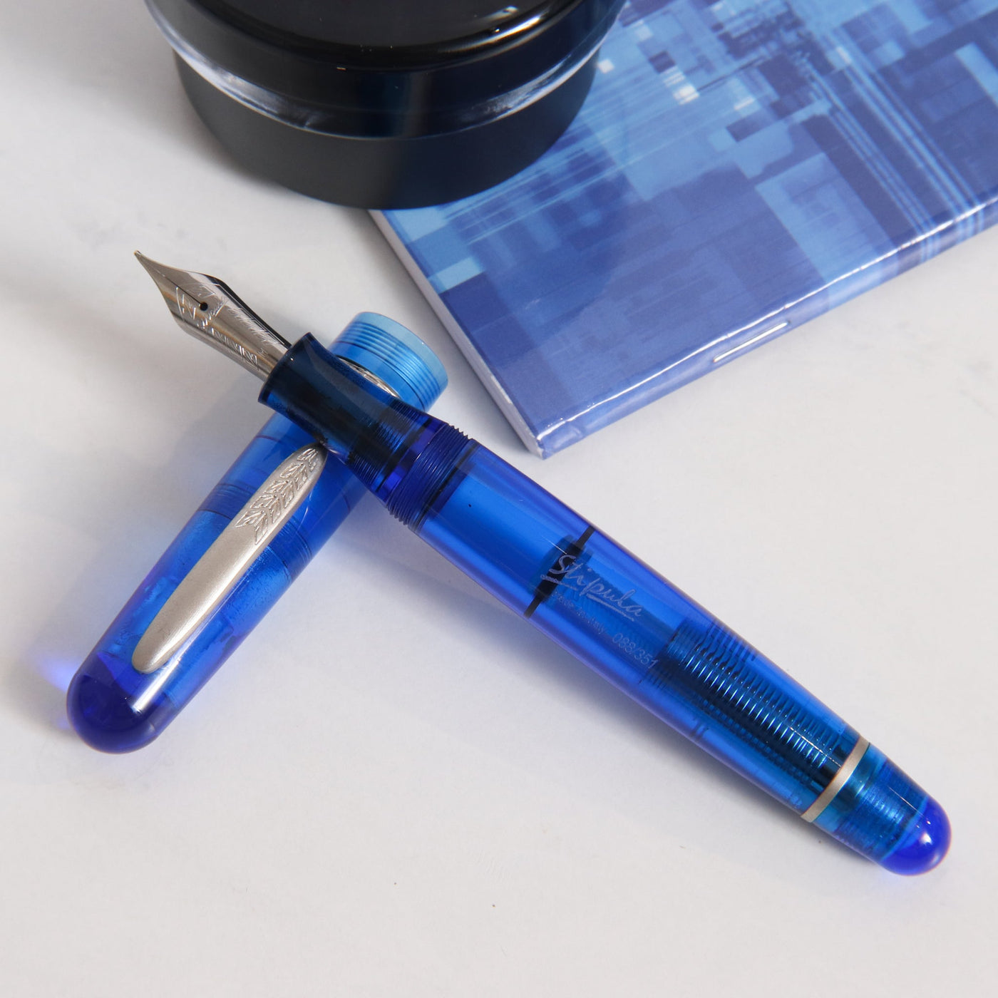 Stipula Etruria Rainbow Transparent Blue Fountain Pen