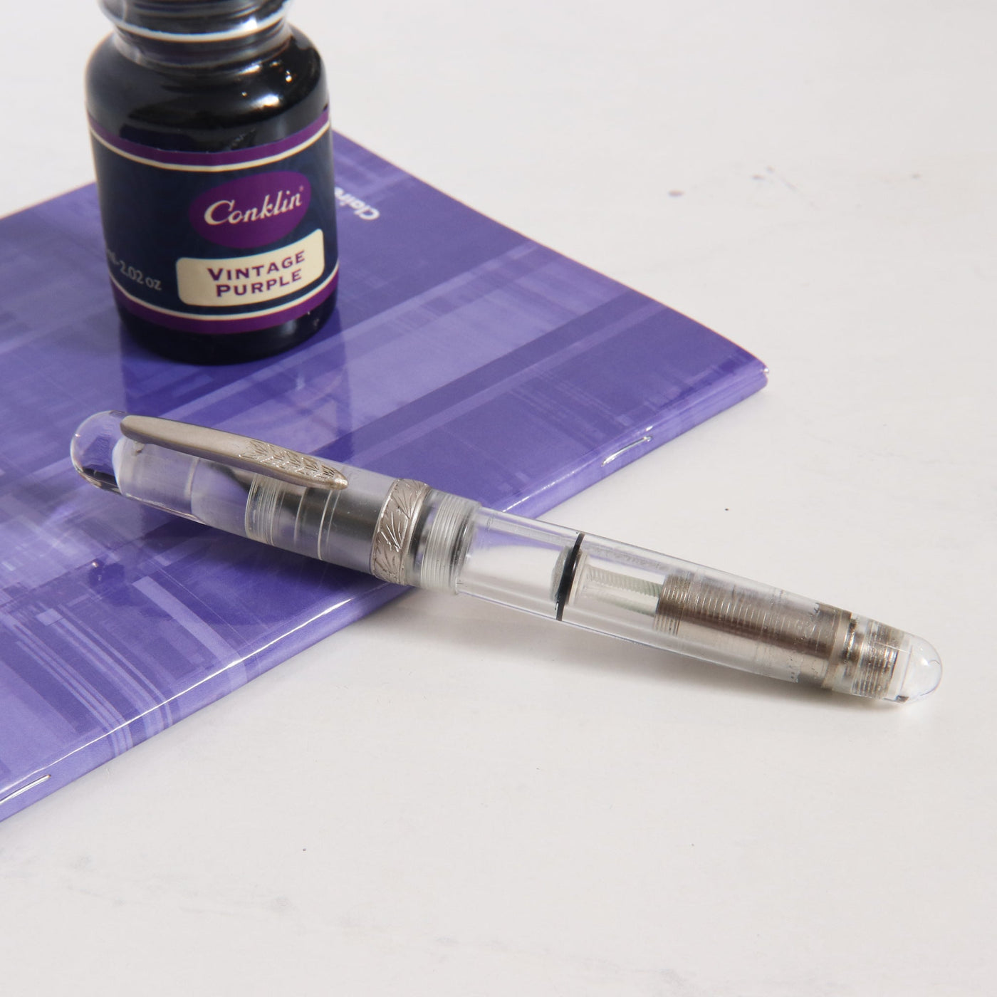 Stipula Etruria Rainbow Transparent Clear Fountain Pen Capped