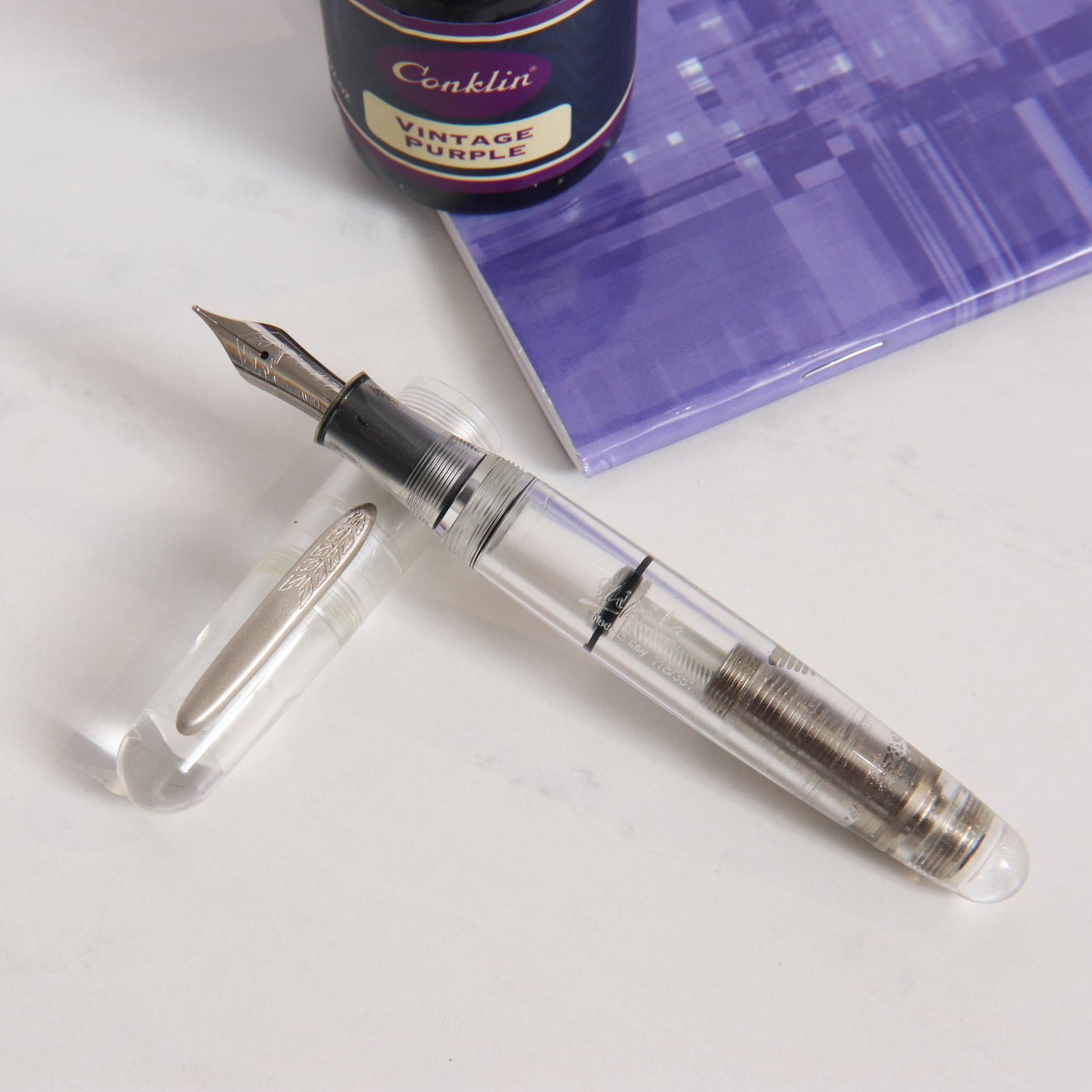 Stipula Etruria Rainbow Transparent Clear Fountain Pen