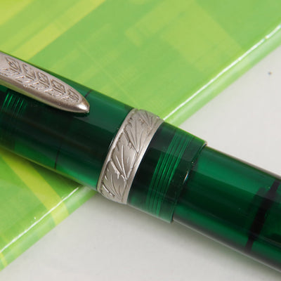 Stipula Etruria Rainbow Transparent Green Fountain Pen Center Band