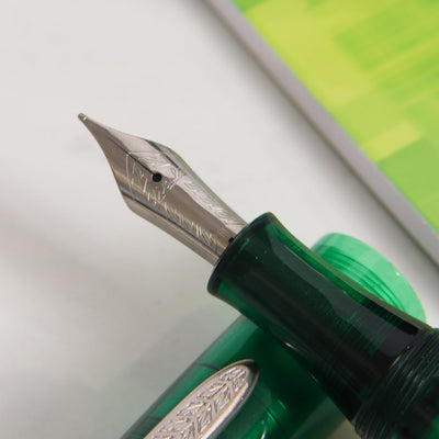 Stipula Etruria Rainbow Transparent Green Fountain Pen Nib