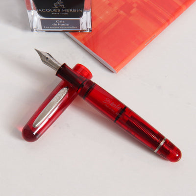 Stipula Etruria Rainbow Transparent Red Fountain Pen
