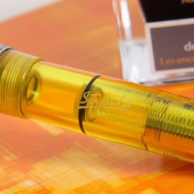 Stipula Etruria Rainbow Transparent Yellow Fountain Pen Engraving