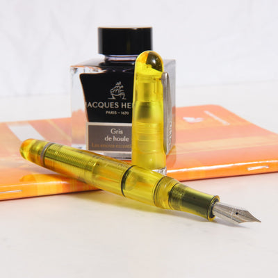 Stipula Etruria Rainbow Transparent Yellow Fountain Pen Uncapped
