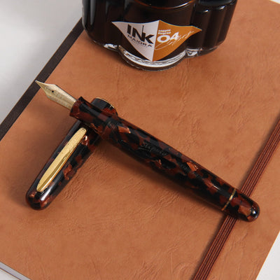 Stipula Etruria Terra di Siena Celluloid Fountain Pen