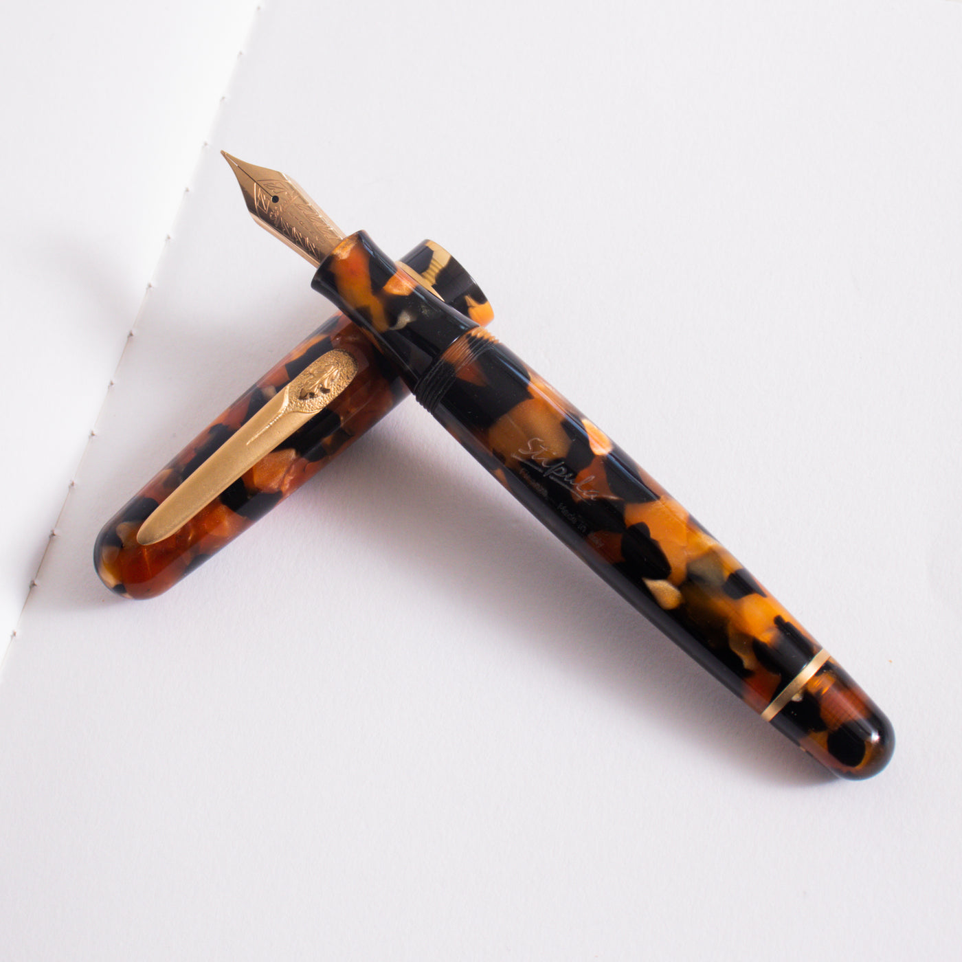 Stipula Etruria Tortoise Fountain Pen