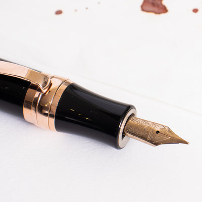 Stipula Leonardo da Vinci Mars Black & Rose Gold Fountain Pen