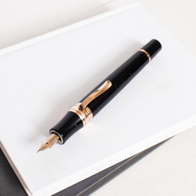 Stipula Leonardo da Vinci Mars Black & Rose Gold Fountain Pen