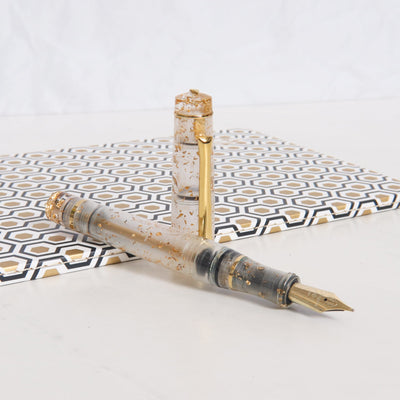 Stipula Suprema Foglia D'Oro Limited Edition Fountain Pen Uncapped