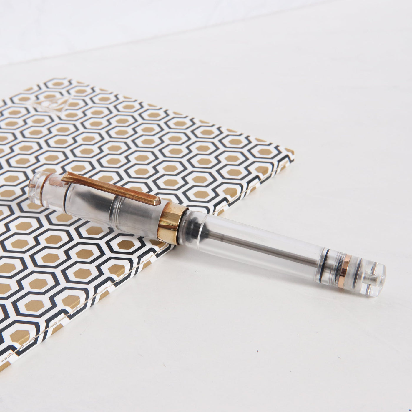 Stipula Suprema Nuda Rose Gold Fountain Pen Capped