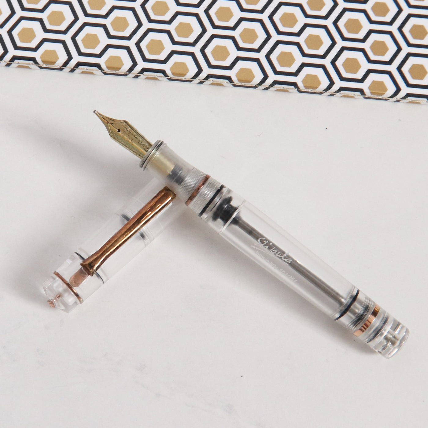 Stipula Suprema Nuda Rose Gold Fountain Pen