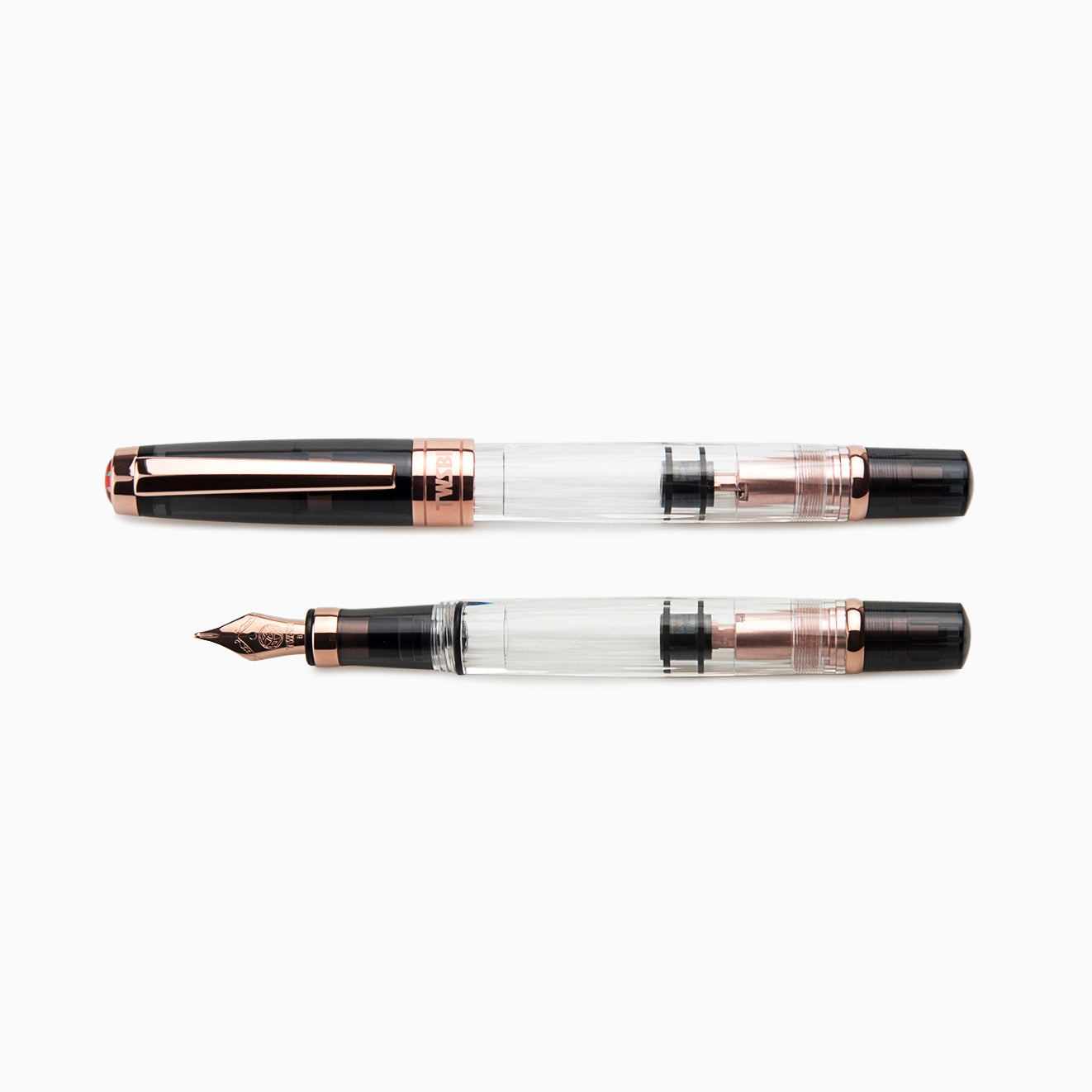 TWSBI Diamond 580 Fountain Pen Smoke Rose Gold II - Stub 1.1mm