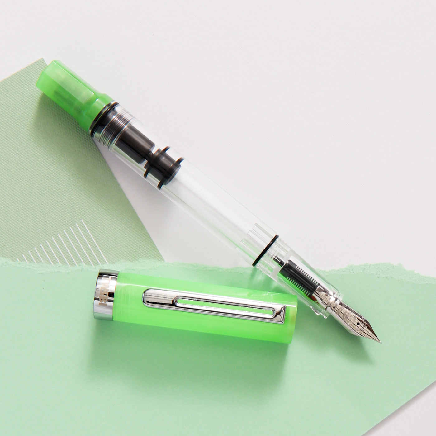 TWSBI Eco Glow Green Fountain Pen Glow in the Dark