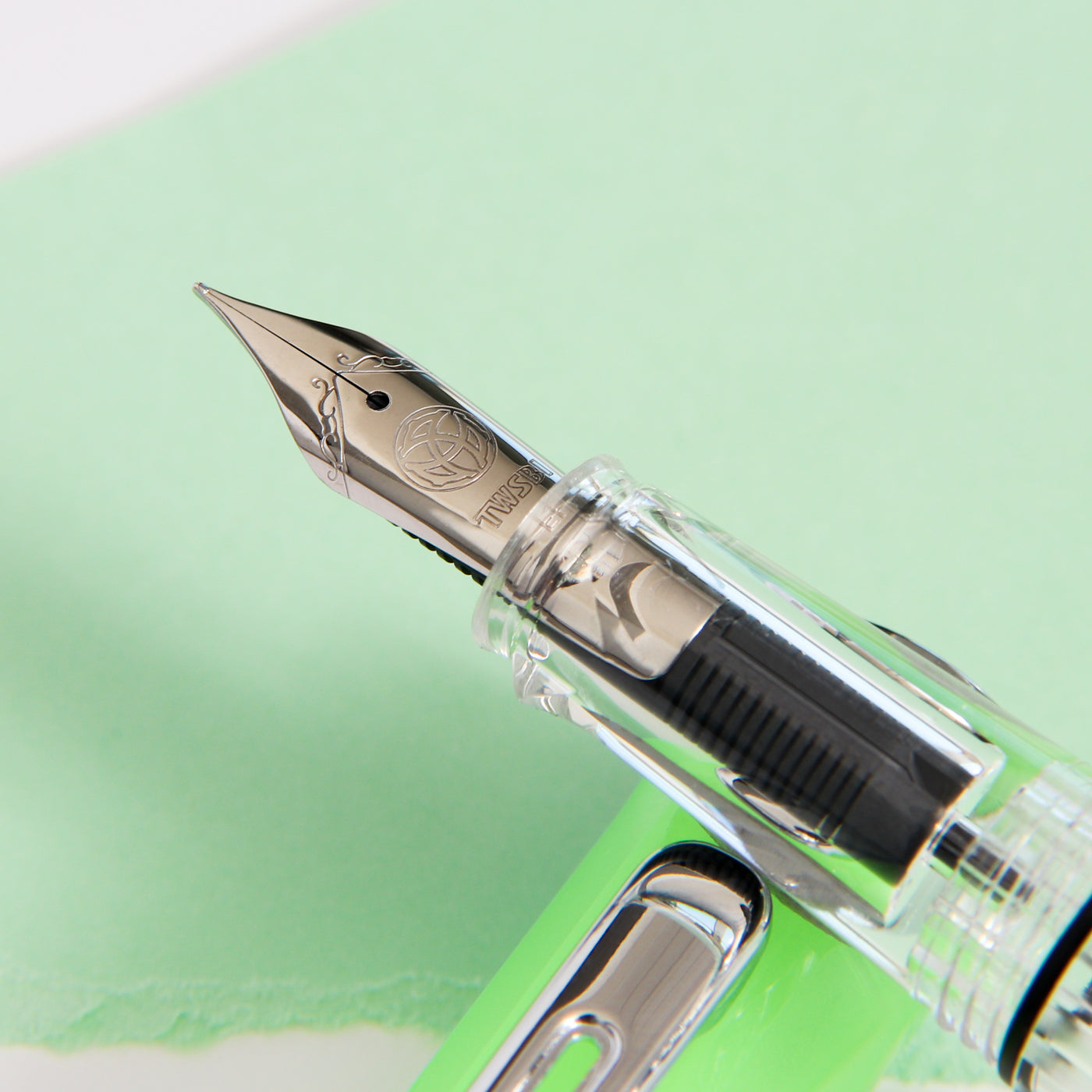 TWSBI Eco Glow Green Fountain Pen Stainless Steel Nib