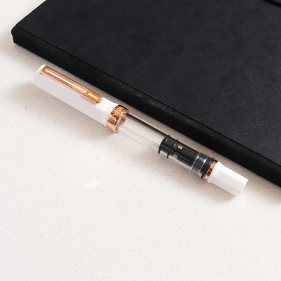 TWSBI Eco White & Rose Gold Fountain Pen