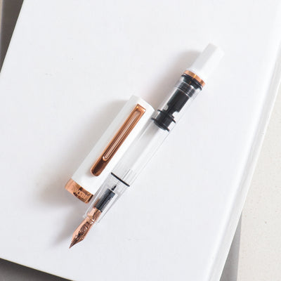 TWSBI Eco White & Rose Gold Fountain Pen