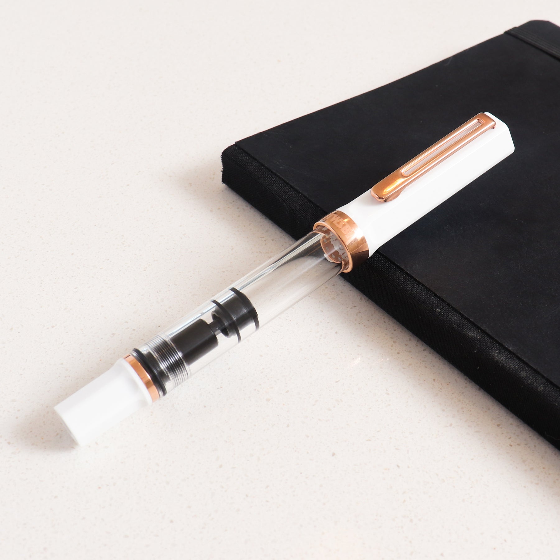 Twsbi eco white rose gold fountain pen Clearance