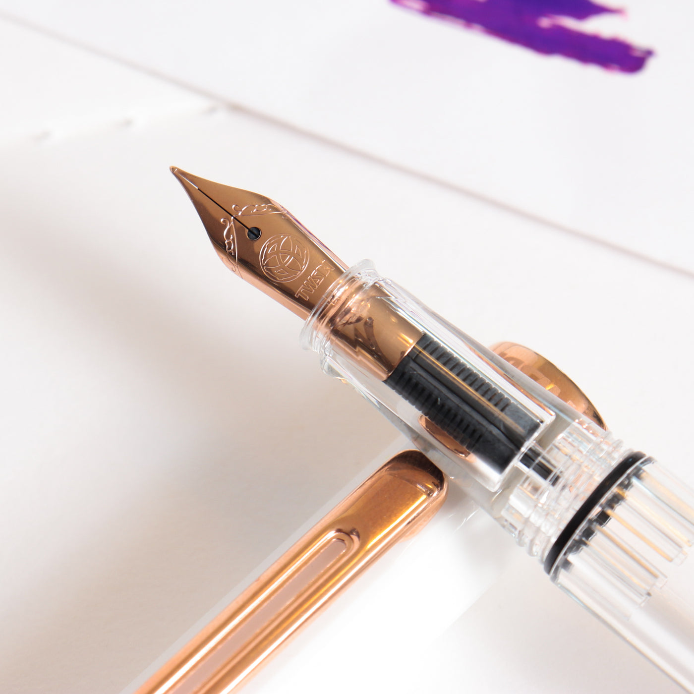 TWSBI Eco Smoke & Rose Gold Fountain Pen – Truphae