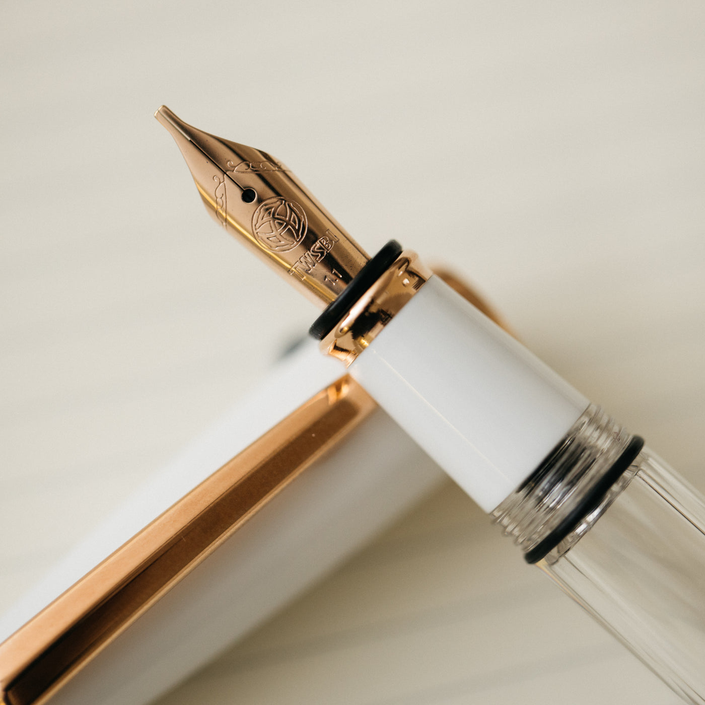 TWSBI Mini White & Rose Gold II Fountain Pen