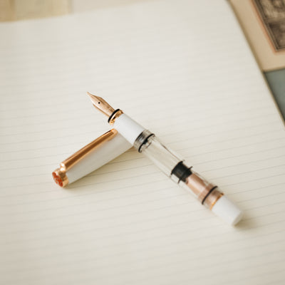 TWSBI Mini White & Rose Gold II Fountain Pen