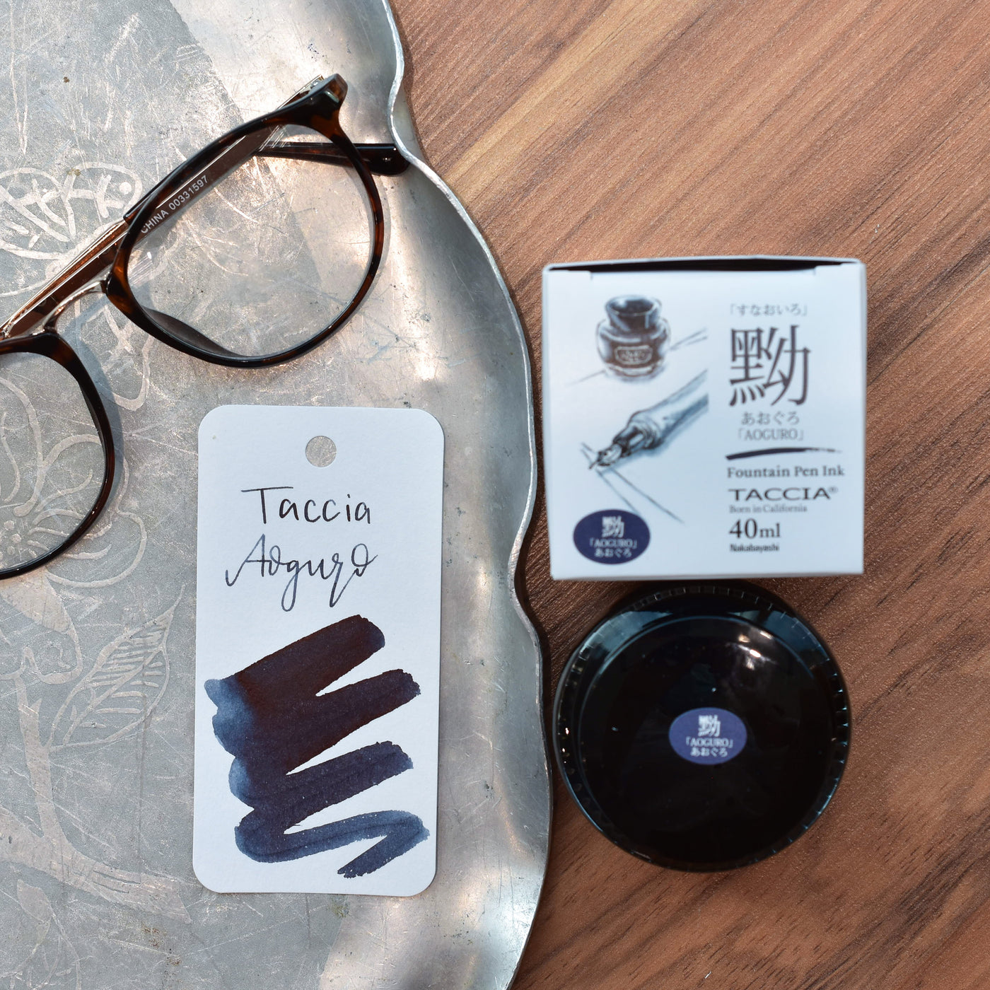 Taccia Aoguro Blue-Black Ink Bottle