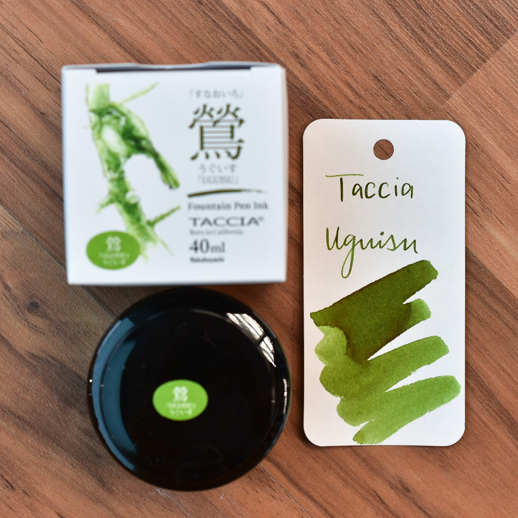 Taccia Uguisu Olive Green Ink Bottle