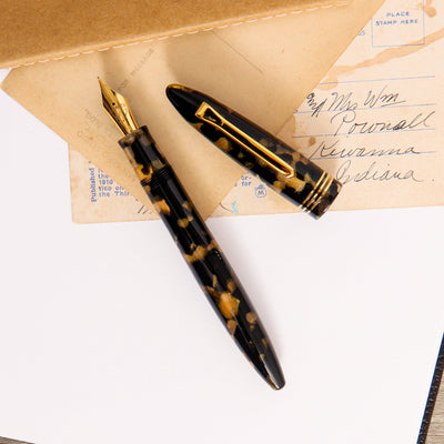 Tibaldi-Bononia-Black-Gold-Fountain-Pen-With-Gold-Trim