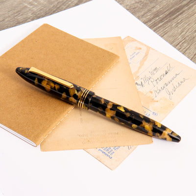 Tibaldi-Bononia-Black-Gold-Rollerball-Pen-Capped