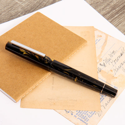 Tibaldi-Infrangible-Black-Gold-Fountain-Pen-Capped
