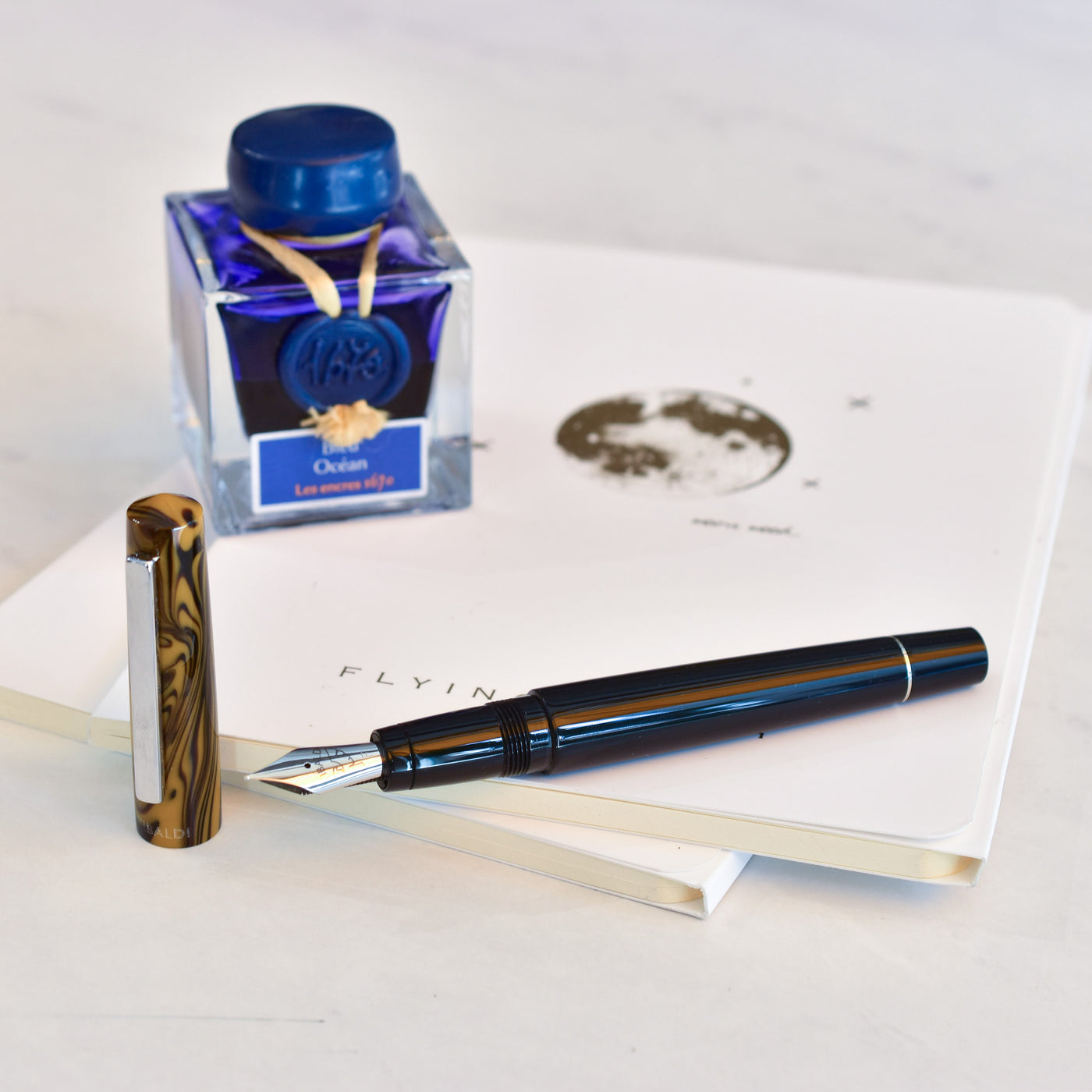 Tibaldi Infrangible Chrome Yellow Fountain Pen