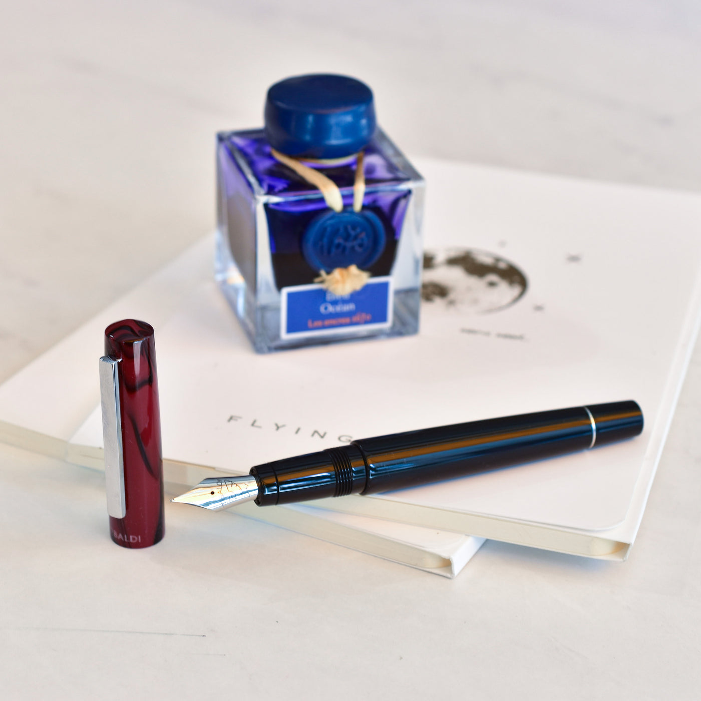 Tibaldi Infrangible Mauve Red Fountain Pen