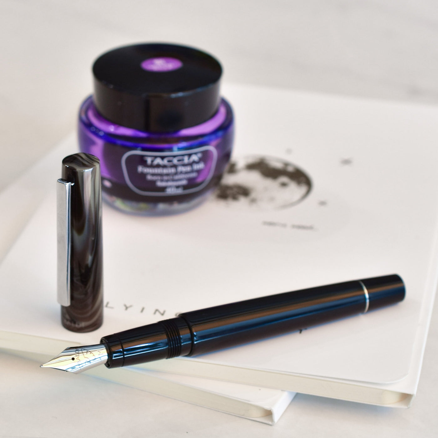 Tibaldi Infrangible Taupe Grey Fountain Pen