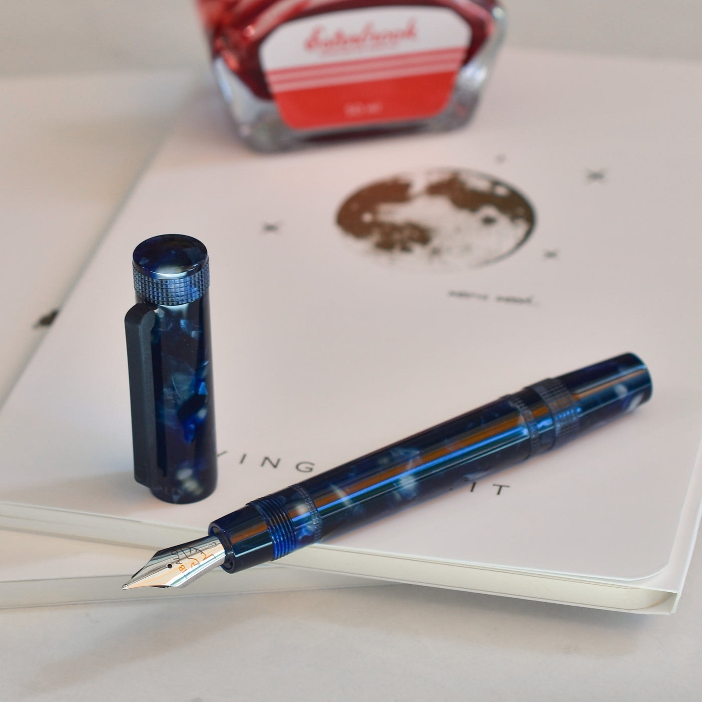 Tibaldi Perfecta LP Vinyl Blue Fountain Pen