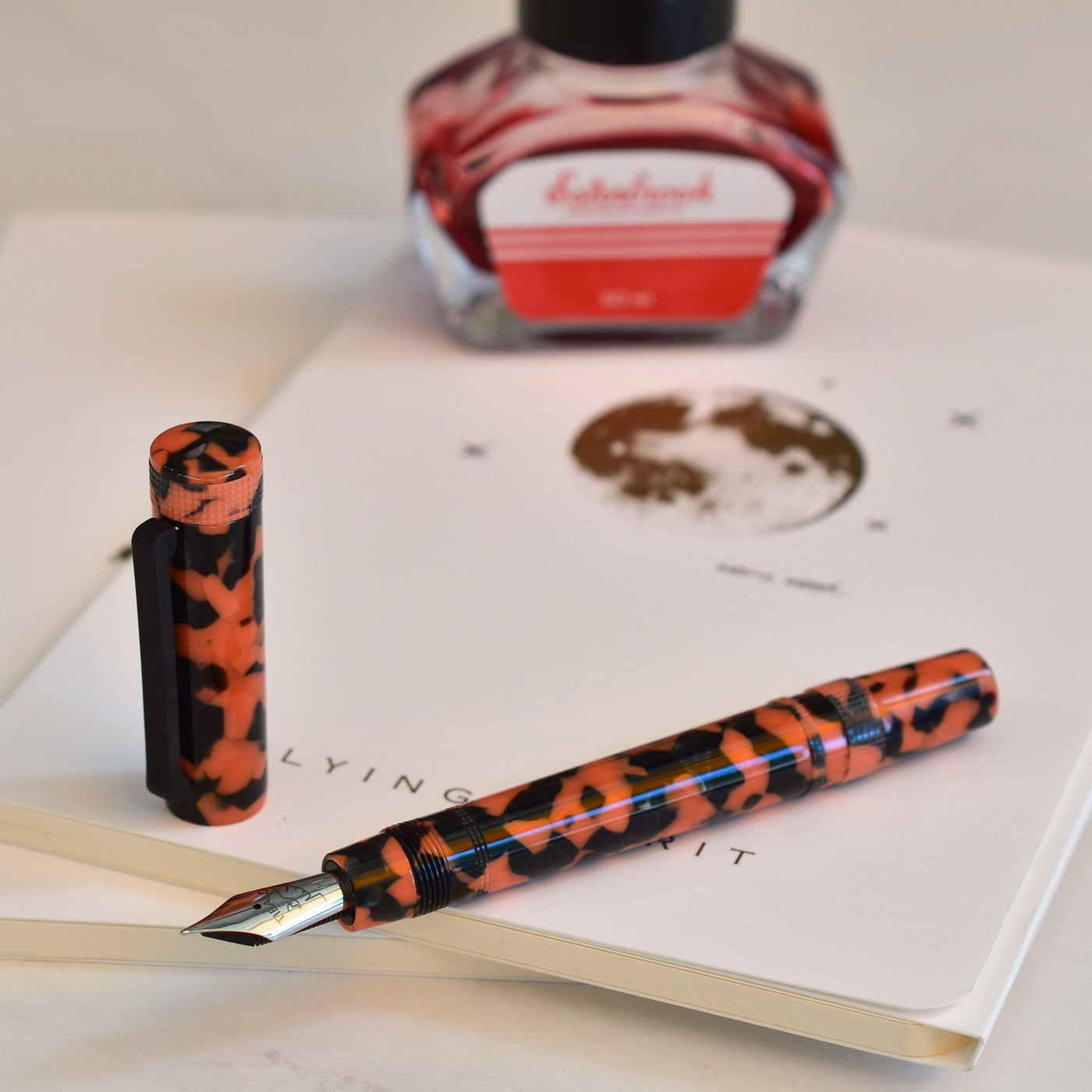 Tibaldi Perfecta LP Vinyl Orange Fountain Pen