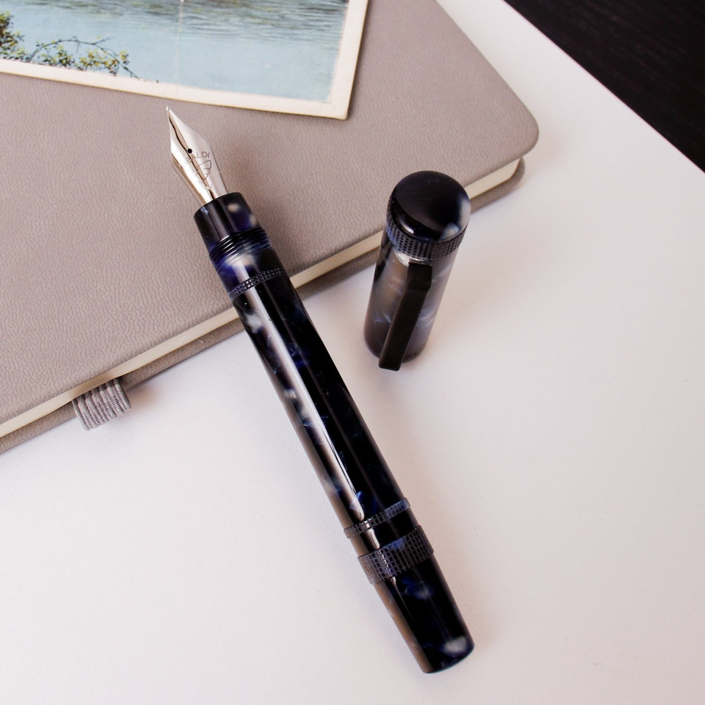 Tibaldi Perfecta LP Vinyl Blue Fountain Pen