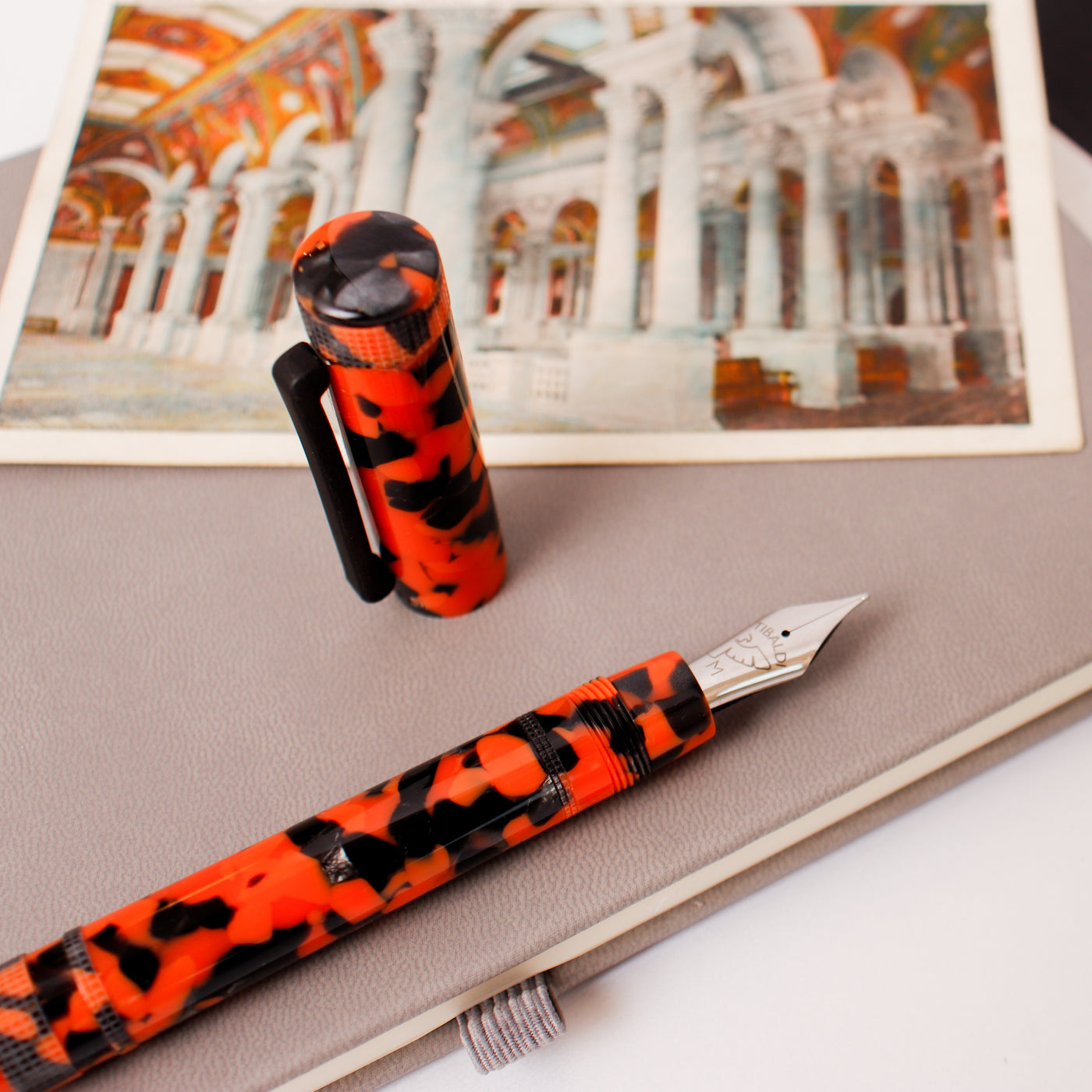 Tibaldi Perfecta LP Vinyl Orange Fountain Pen