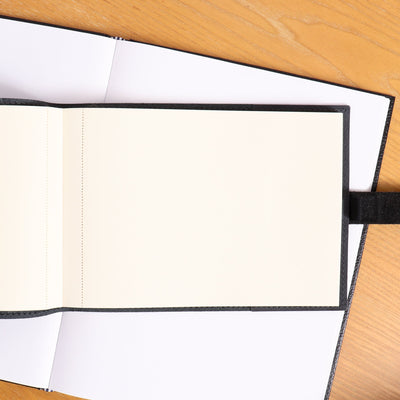Venvstas Refillable Black Leather Journal Scored Pages