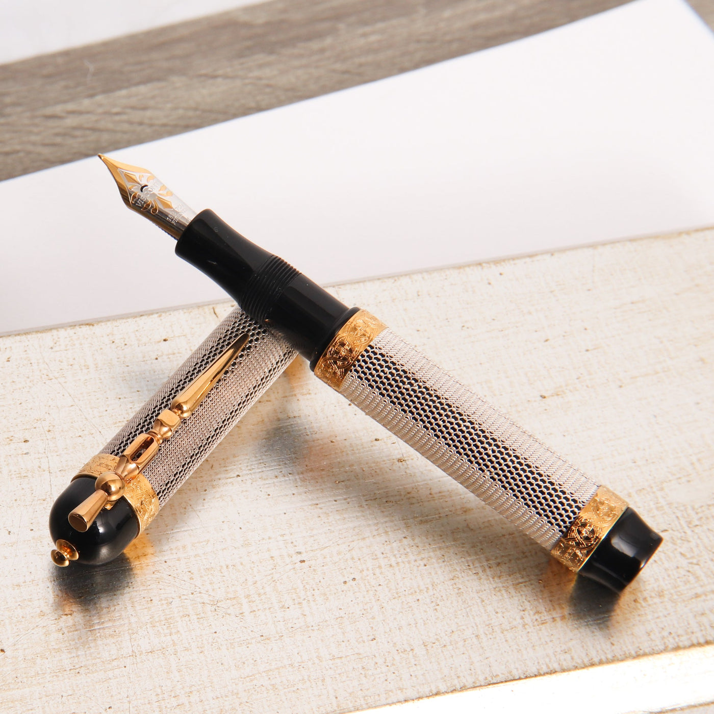 Visconti Camelot Sterling Silver Fountain Pen
