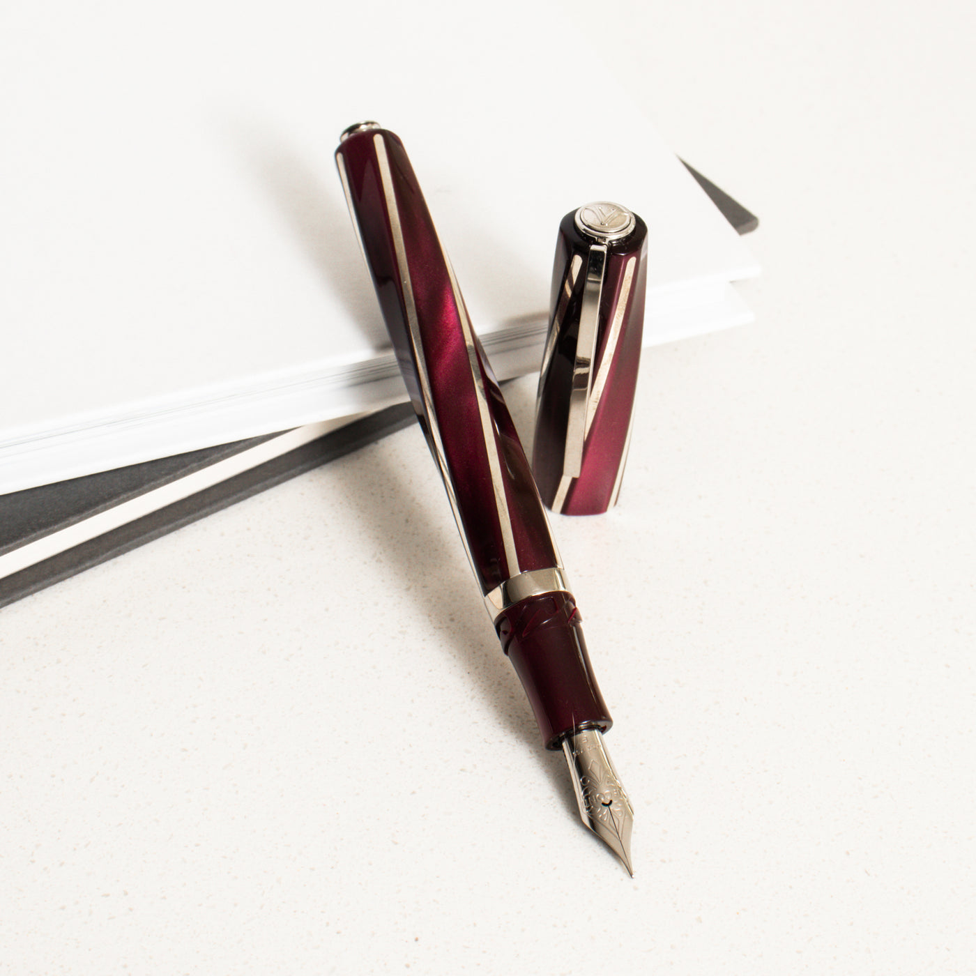 Visconti Divina Elegance Bordeaux Fountain Pen