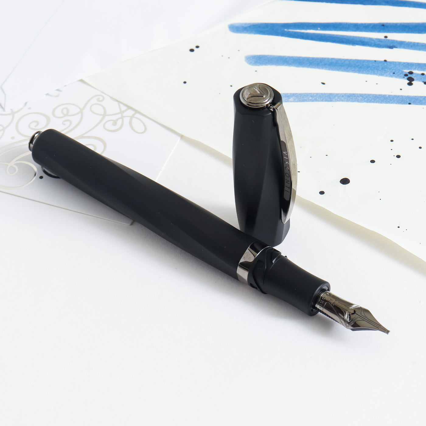 Visconti Divina Matte Black Fountain Pen